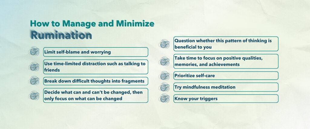 How to manage and minimize rumination