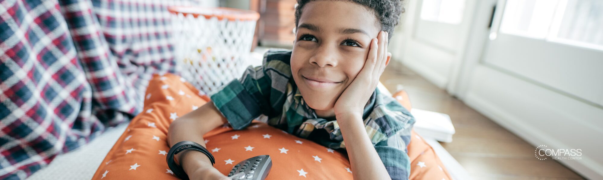 Child watching TV